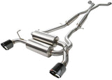 aFe Takeda 2-1/2in 304SS Cat-Back Exhaust Infiniti G37 08-13/Q60 14-15 V6-3.7 w/ Carbon Fiber Tips - 49-36103-C