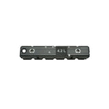 Omix Blk Alum Valve Cover 4.2L Logo 80-91 Jeep Models - 17401.08