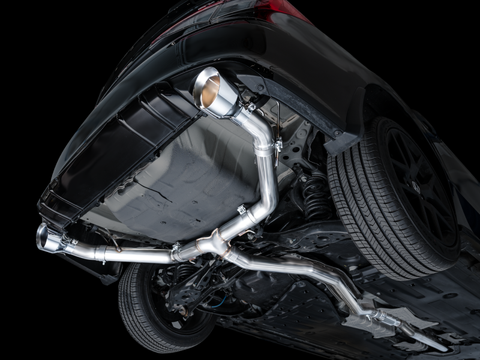 AWE Tuning 22+ Honda Civic Si/Acura Integra Track Edition Cat-Back Exhaust - Dual Chrome Silver Tips - 3020-32331