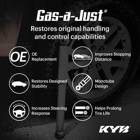 KYB Shocks & Struts Gas-A-Just Front Right 13-20 Lexus GS350 - RWD with Adaptive Suspension - 7210000
