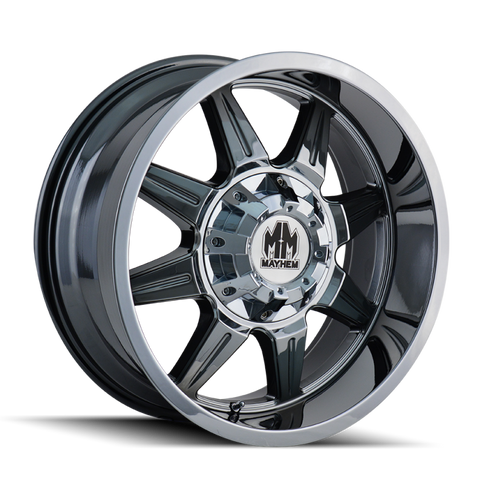 Mayhem 8100 Monstir 20x9 / 6x135 BP / 0mm Offset / 106mm Hub Chrome Wheel - 8100-2937C