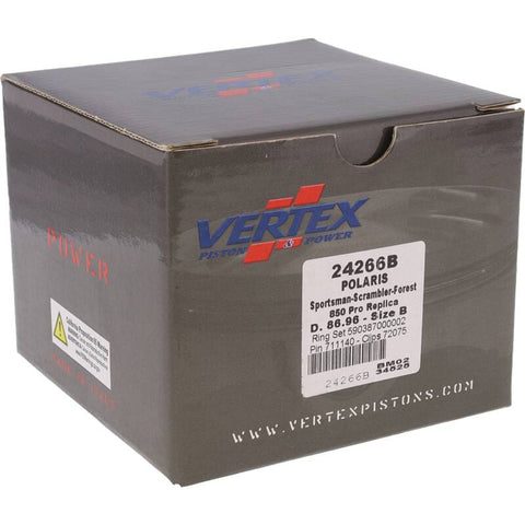 Vertex Piston 13-22 Polaris Scrambler 850 850cc Forged Replica Piston Kit - 24266B
