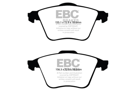 EBC 07-13 Mazda 3 2.3 Turbo Redstuff Front Brake Pads - DP31574C