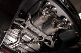 Stainless Works 2009-13 C6 Corvette Axle Back 2-1/2in Dual Chambered Turbo Mufflers Quad 4in Tips - C609CBQUAD