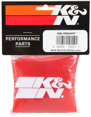 K&N 04-05 Honda TRX450R Round Straight Red Air Filter Wrap - HA-4504PR