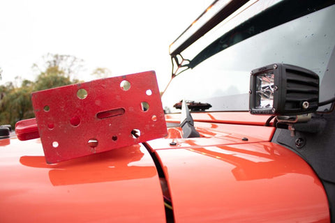Fishbone Offroad Hood Mounted Hi-Lift Jack Mount JK/JL/JT - FB31317