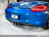 AWE Tuning Porsche 981 Performance Exhaust System - w/Chrome Silver Tips - 3010-32020