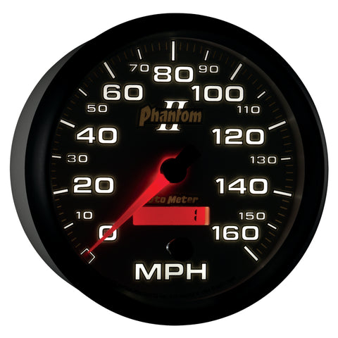 Autometer Phantom II 5in Electrical Programmable Speedometer 150MPH - 7589