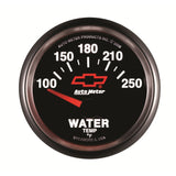 Autometer GM Bowtie Black 2-1/16in 100-250 F Pedestal Electronic Water Temp Gauge - 3637-00406