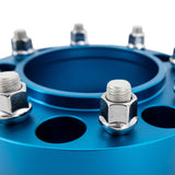 Mishimoto Borne Off-Road Wheel Spacers - 6x139.7 - 78.1 - 38.1mm - M14x1.5 - Blue - BNWS-005-381BL
