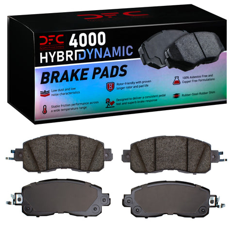 DFC 13-25 Nissan Leaf Front 4000 Hybridynamic Brake Pads - 4000-1650-00
