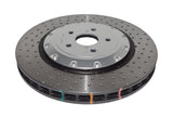 DBA 16-20 Lexus GS F Front 5000 Series Cross Drilled Rotor w/Silver Hat - 52788SLVXD