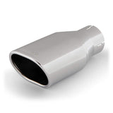 Banks Power Tailpipe Tip Kit - SS Obround Angle Cut - Chrome - 2.5in Tube 3.13in X 3.75in X 11in - 52900
