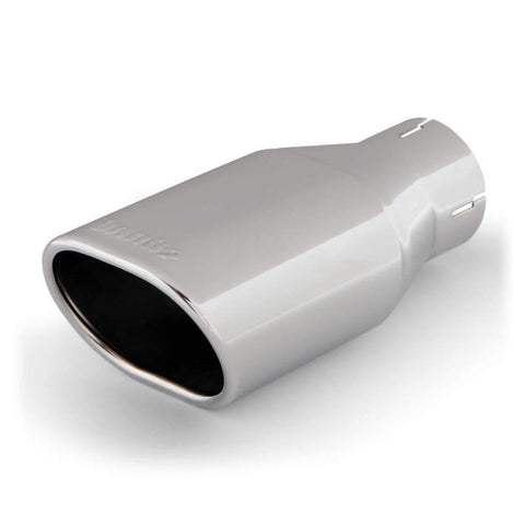 Banks Power Tailpipe Tip Kit - SS Obround Angle Cut - Chrome - 2.5in Tube 3.13in X 3.75in X 11in - 52900