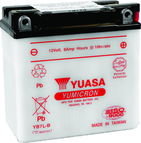 Yuasa YB7L-B Yumicron 12-Volt Battery - YUAM2273Y