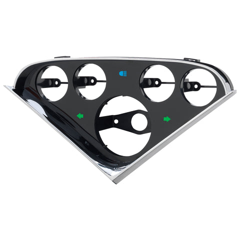 Autometer 55-59 Chevy Trucks 5-Gauge Dash Panel (Fits one 3-3/8in Tach/Speedo four 2-1/16in Gauges) - 2208