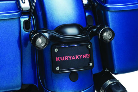 Kuryakyn Deep Dish Bezel For Bullet Turn Signals Smoke Lens Gloss Black - 5480