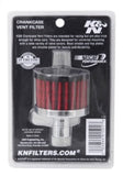 K&N Steel Base Crankcase Vent Filter .75in Vent OD x 2in OD x 1.5in Height - 62-1030