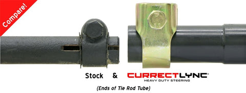 RockJock TJ/LJ/XJ/MJ Currectlync Steering System Bolt-On w/ 1 1/4in Dia. Tie Rod/Forged Drag Link - CE-9701