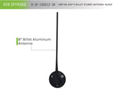 DV8 Offroad 1997-06 Jeep TJ Billet Antenna-Black - D-JP-190012-BK
