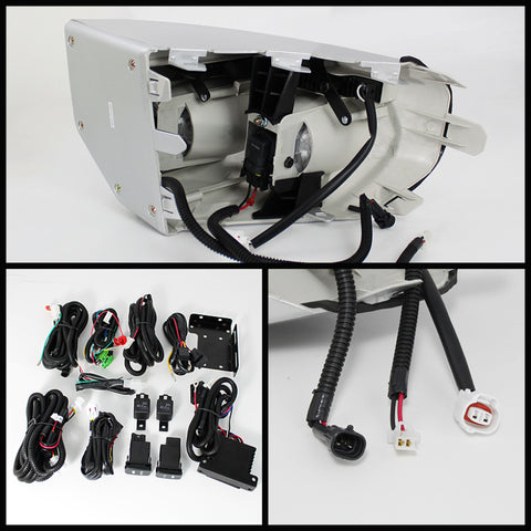 Spyder Toyota FJ Cruiser 07-14 Fog Lights W LED Daytime Running Lights w/swch- Clear FL-DRL-TFJ07-C - 5070555