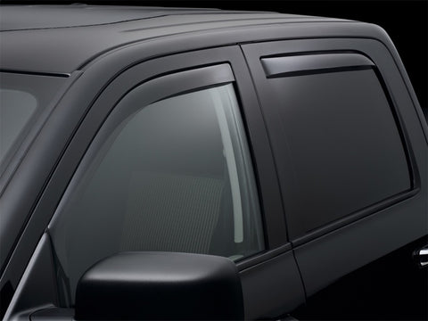 WeatherTech 09-18 Dodge Ram 1500 Front and Rear Side Window Deflectors - Dark Smoke - 82503
