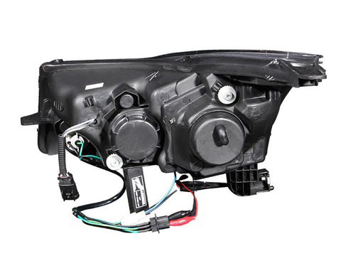 ANZO 2011-2015 Chevrolet Cruze Projector Headlights w/ Halo Black (LED Eyebrow) - 121400