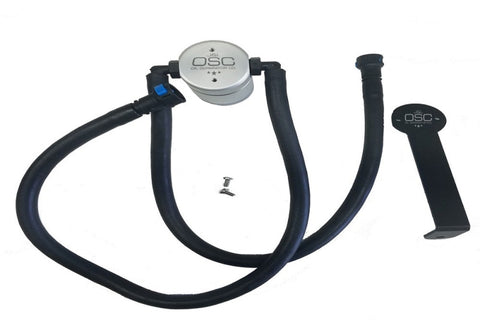 J&L 12-15 Chevrolet Camaro ZL1 6.2L Passenger Side Oil Separator 3.0 - Clear Anodized - 3082P-C