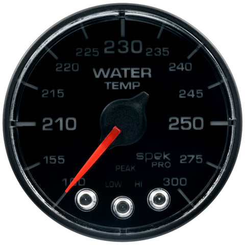 Autometer Spek-Pro - Nascar 2-1/16in Water Temp 100- 300F Bfb Ecu - P546328-N2