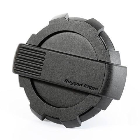 Rugged Ridge Elite Fuel Door Non-Lock Black 07-18 Jeep Wrangler JK - 11425.12