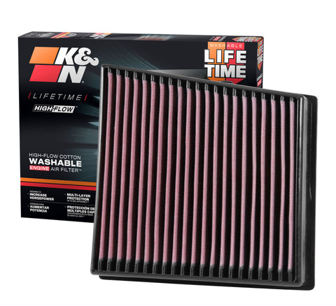 K&N 2017 Chevrolet Silverado 2500HD V8-6.6L DSL Replacement Drop In Air Filter - 33-5065