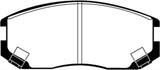 EBC 91-94 Dodge Colt 1.5 Greenstuff Front Brake Pads - DP21063
