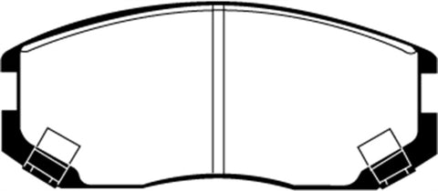 EBC 91-94 Dodge Colt 1.5 Greenstuff Front Brake Pads - DP21063