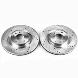 Power Stop 04-11 Mazda RX-8 Front Evolution Drilled & Slotted Rotors - Pair - JBR968XPR