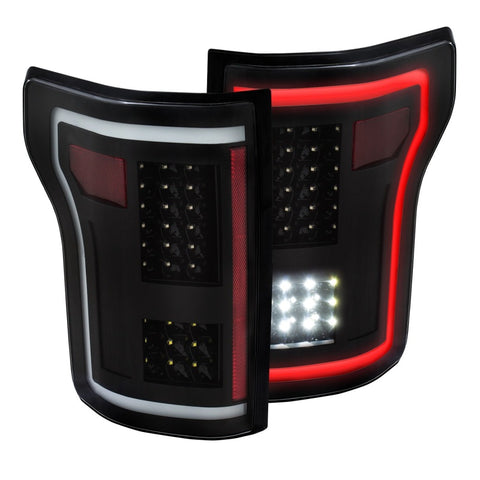 ANZO 2015-2017 Ford F-150 LED Taillights Black - 311285