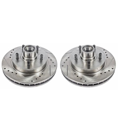 Power Stop 95-99 Chevrolet C1500 Front Evolution Drilled & Slotted Rotors - Pair - AR8625XPR