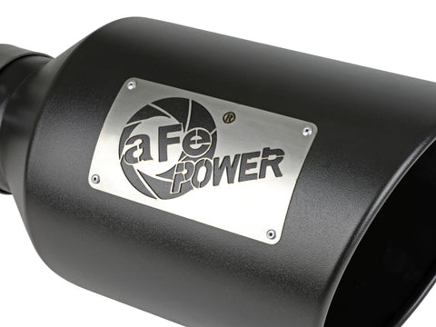 aFe Power MACH Force-Xp 409 Stainless Steel Clamp-on Exhaust Tip Black - 49T40801-B15