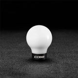 Cobb 07-13 Mazdaspeed3 & 06-07 Mazdaspeed6 Shift Knob - White Knob w/Stealth Black Base - 271350-W-BK