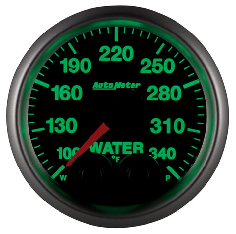 Autometer Elite 52mm 100-340 Deg F Water Temperature Peak and Warn Gauge w/ Electronic Control - 5655