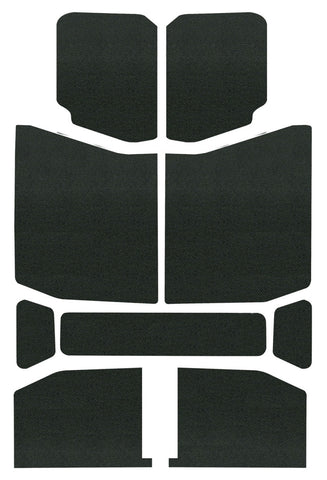 DEI 18-23 Jeep Wrangler JL 4-Door Boom Mat Headliner - 9 Piece - Black - 50168