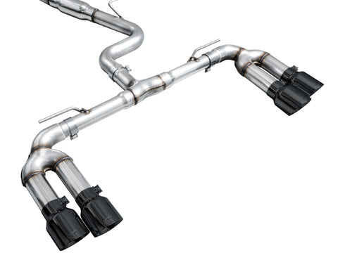 AWE Tuning 22-24 Audi 8Y S3 Track Edition Exhaust - Diamond Black Tips - 3020-43897