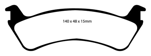 EBC 00-02 Ford Explorer Sport 4.0 2WD (Phenolic Pistons) Greenstuff Rear Brake Pads - DP61130