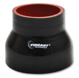Vibrant 4 Ply Reducer Coupling 5in x 4in x 4.5in Long (BLACK) - 19744