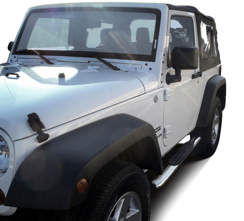Westin 2007-2017 Jeep Wrangler 2dr PRO TRAXX 4 Oval Nerf Step Bars - SS - 21-23310