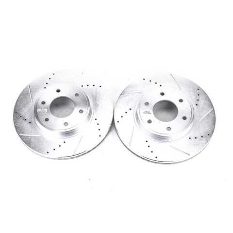 Power Stop 06-09 Chevrolet Trailblazer Front Evolution Drilled & Slotted Rotors - Pair - AR82120XPR
