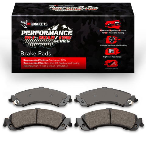 R1 00-06 GMC Sierra 1500 HD 4WD Rear Off-Road/Tow Brake Pads - 2400-0834-00
