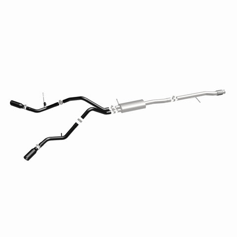 MagnaFlow SYS Cat-Back 3.5in Black Dual Split Rear Tips 14-15 Chevy Silverado/GMC Sierra 4.3L-5.3L - 15360