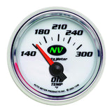 AutoMeter Gauge Oil Temp 2-1/16in. 140-300 Deg. F Electric NV - 7348