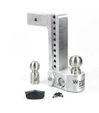 Weigh Safe 10in Drop Hitch w/Built-in Scale & 2.5in Shank (10K/18.5K GTWR) - Aluminum - WS10-2.5