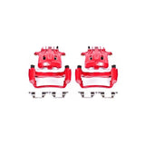 Power Stop 2000 Ford Excursion Rear Red Calipers w/Brackets - Pair - S4690